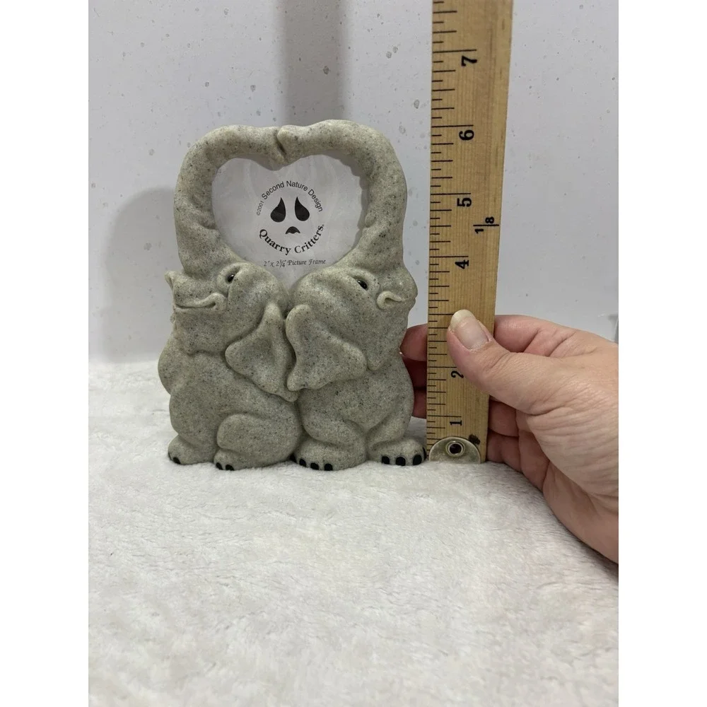 Quarry Critters 2x 2 3/4 Elephants Picture Frame‎ by Second Nature Design 2001